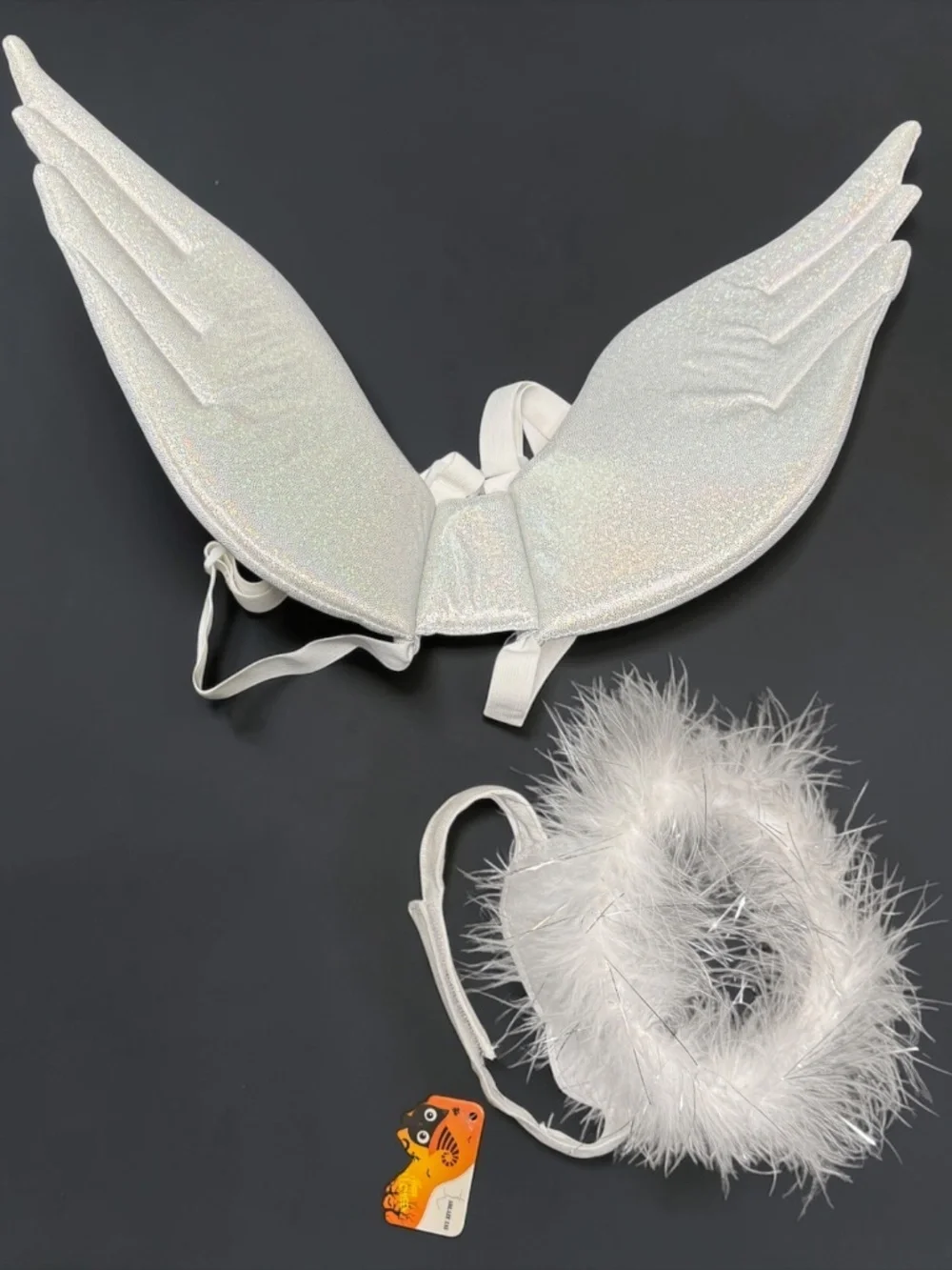 Angel Wings Pet Costume Large White Dog Cat Halloween Christmas Costume NWT